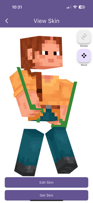 Skin Editor 3D for Minecraft Screenshot 2 of 4