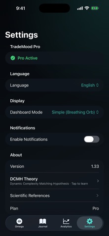 TradeMood iPhone screenshot