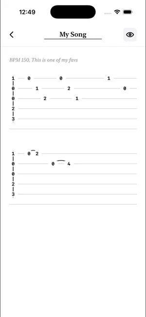 TabWriter screenshot 2