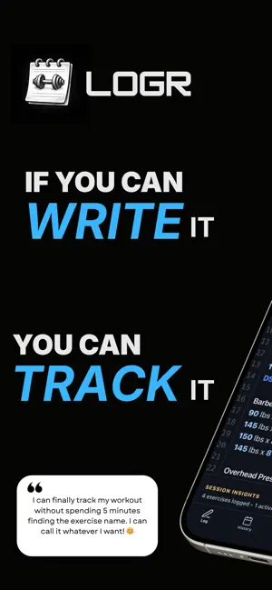 LogR - Workout Tracker screenshot 1