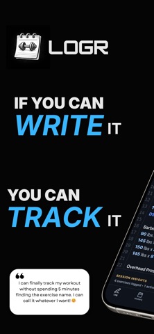 LogR - Workout Tracker Screenshot 1 of 7