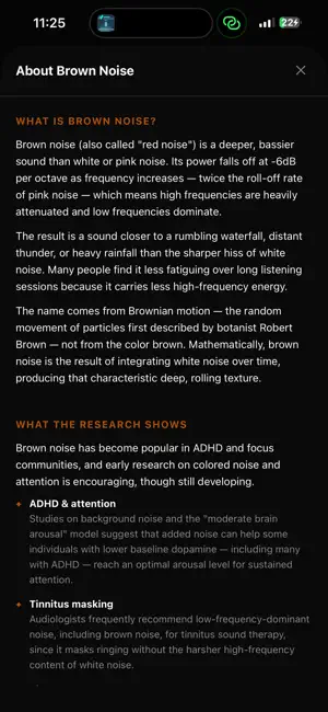 ADHD Brown Noise Focus Aid screenshot 2