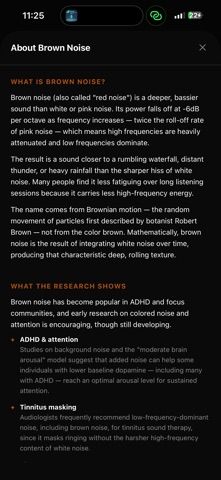 ADHD Brown Noise Focus Aid Screenshot 2 of 2