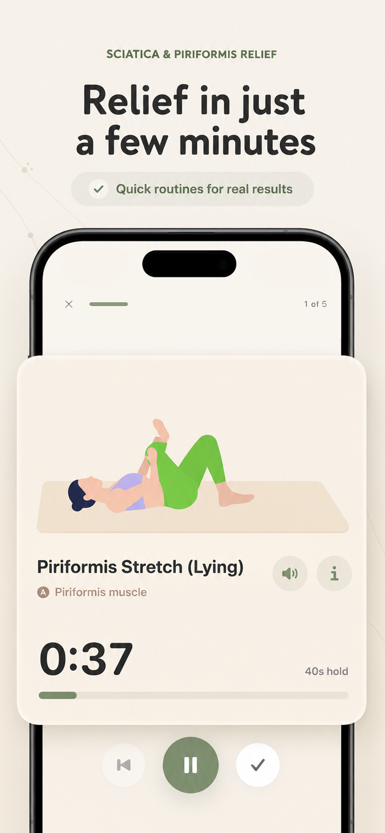 Sciatica Stretches Pain Relief screenshot 4