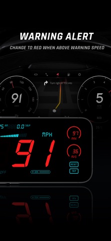 HUD Speedometer Speed Monitor iPhone screenshot