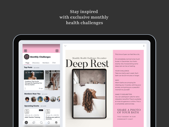 Somatic Healing Club iPad screenshot 3 - Health & Fitness app