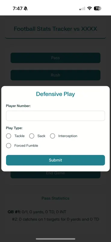 Football Stat Tracker Pro screenshot 8 of 9