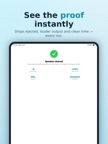 Water Eject Speaker Cleaner . iPad screenshot