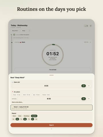 DayRoot iPad screenshot