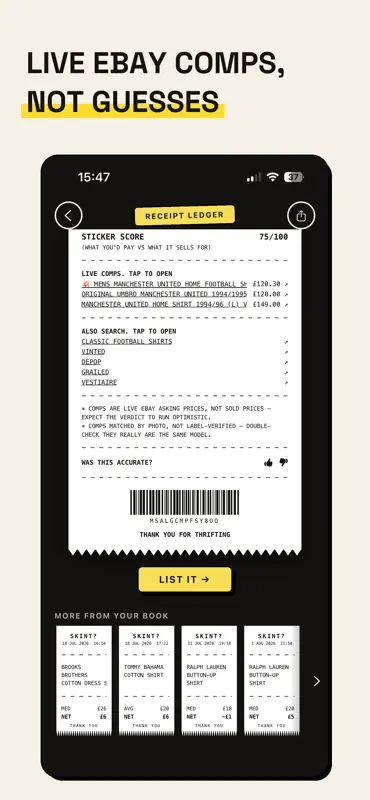 Skint? Resale Value Scanner screenshot 3 of 5