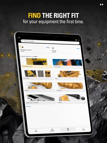 Cat® Central iPad screenshot
