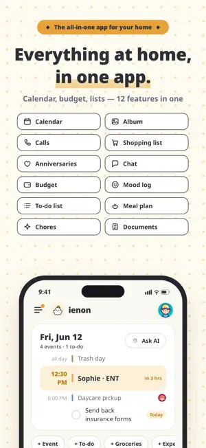 ienon: Shared Family Calendar screenshot 1