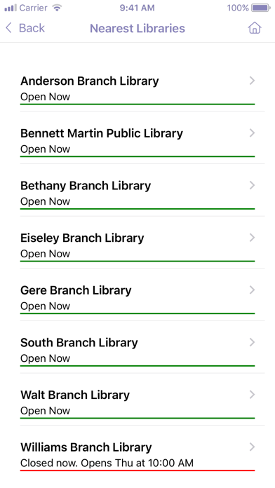Lincoln City Libraries App Screenshot