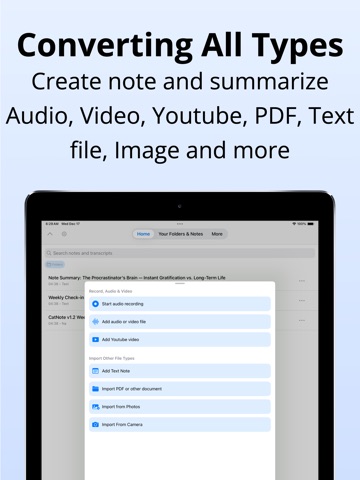 Note AI GPT: Note Taker Scribe iPad screenshot