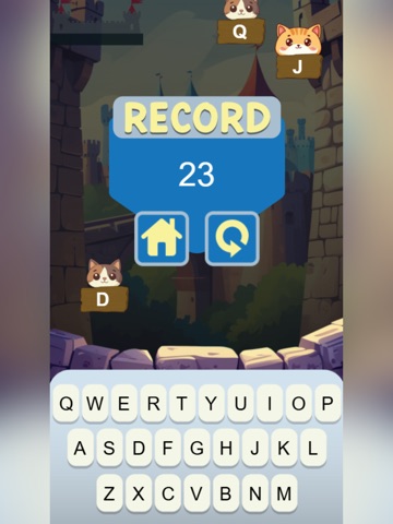 Cat Typing iPad screenshot