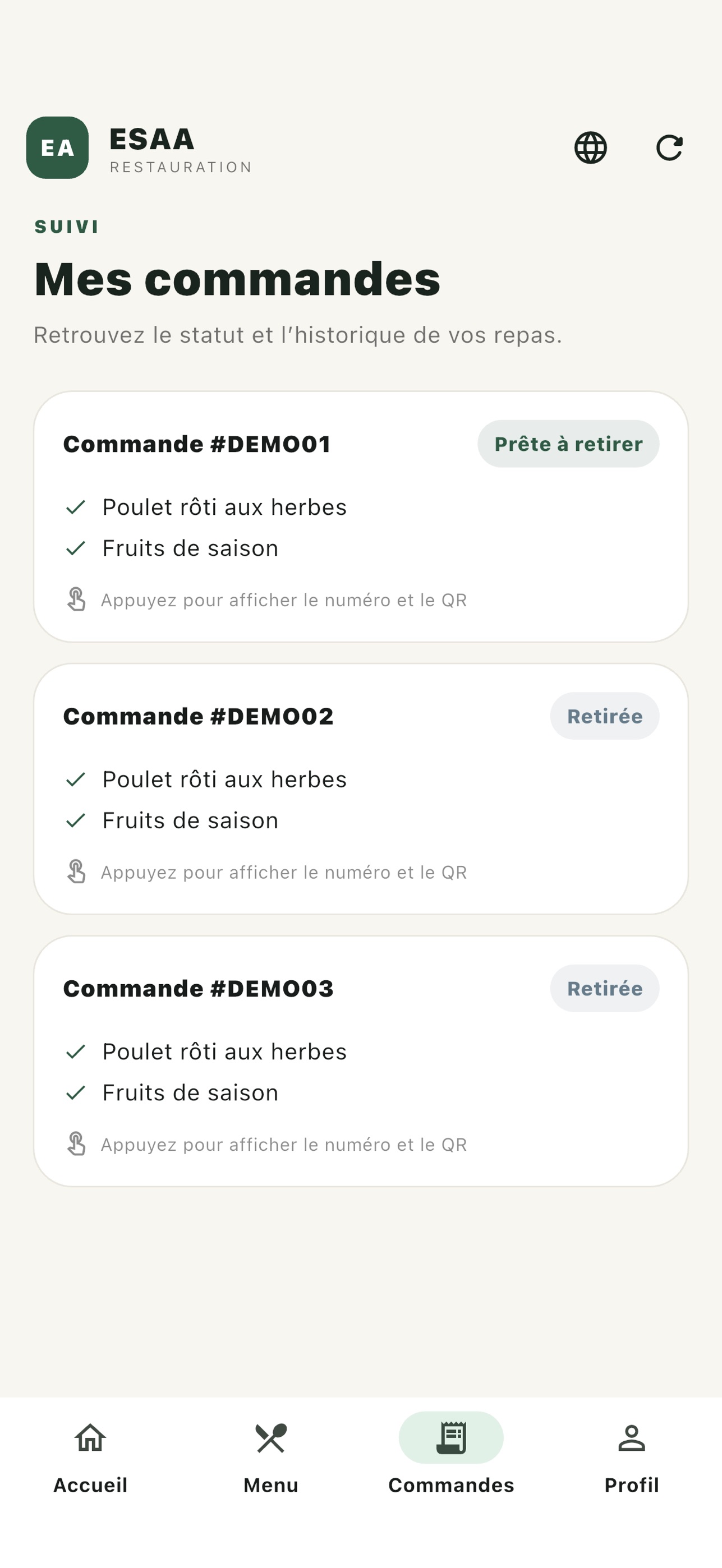Screenshot 3 of ESAA Restauration