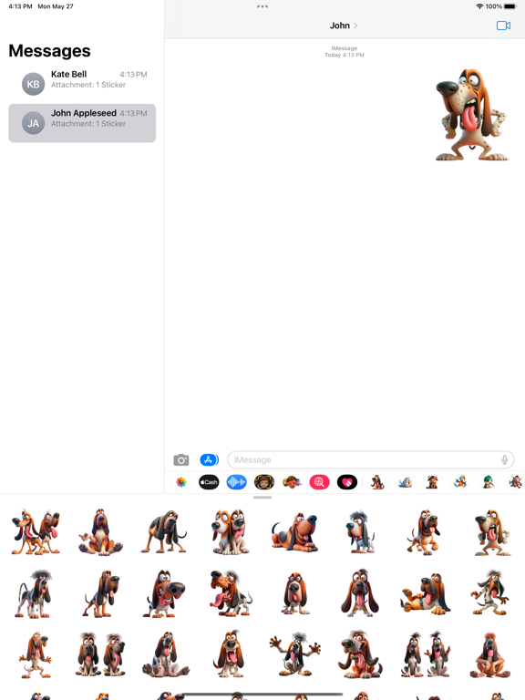 Screenshot #4 pour Goofy Bloodhound Stickers