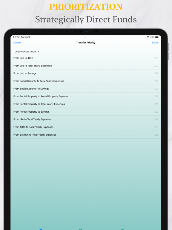 Retirement Estimator iPad screenshot 5 - Finance app