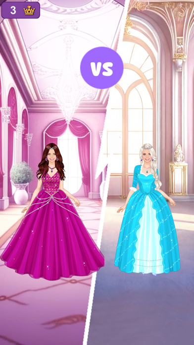 Purple princess dress up Screenshot