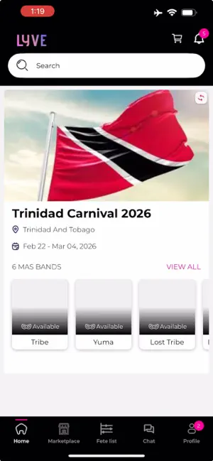 The LYVE App screenshot 1