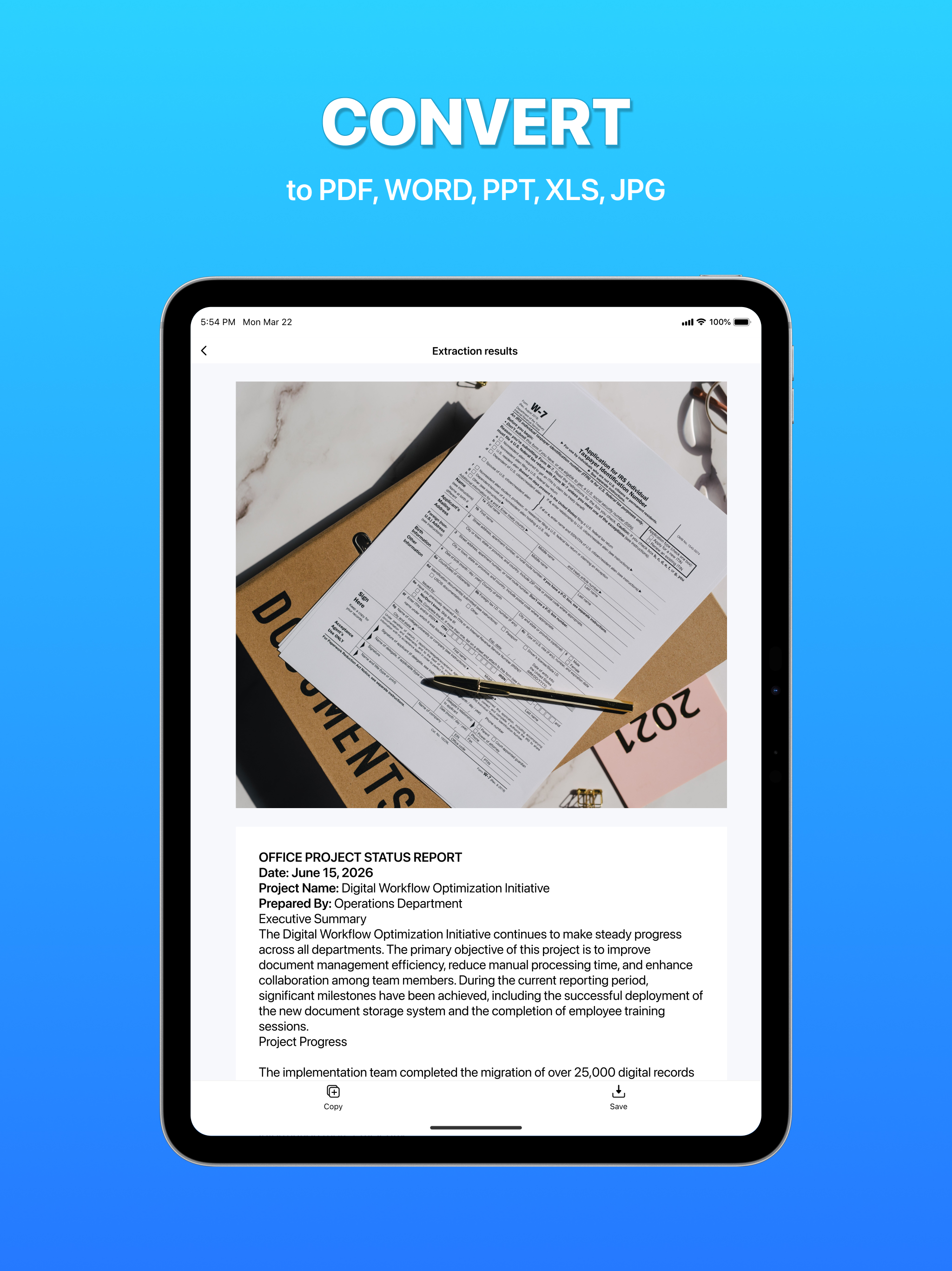 Cam PDF OCR Document Scanner