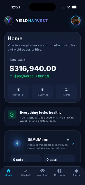 YieldHarvest screenshot 1