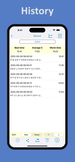 Скриншот My Cube Timer на iPhone 6