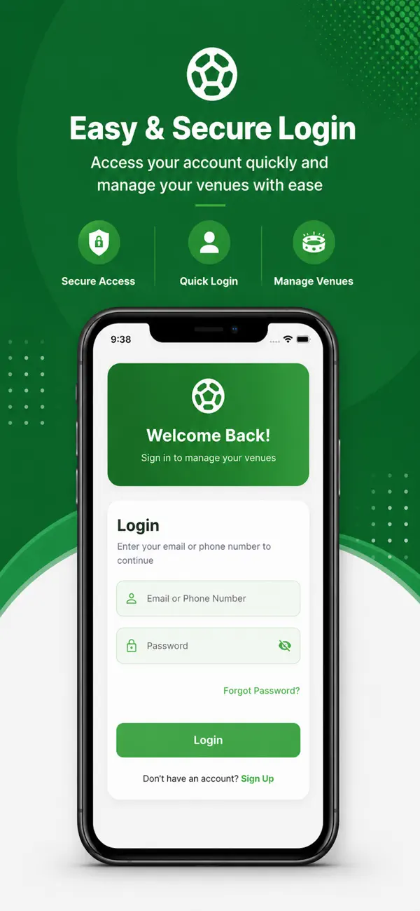 Screenshot #1 pour BookYourTurf Partner