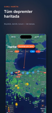 Jeolife: Deprem Takip & Uyarı iPhone screenshot 2