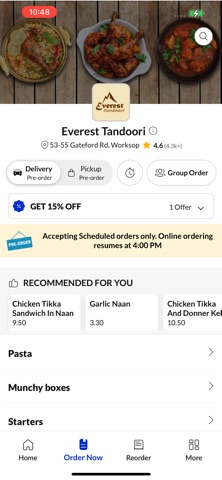 Everest Tandoori Worksop screenshot
