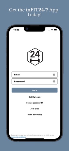 inFIT24/7 iPhone screenshot