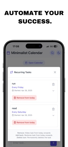 The Minimalist Calendar screenshot