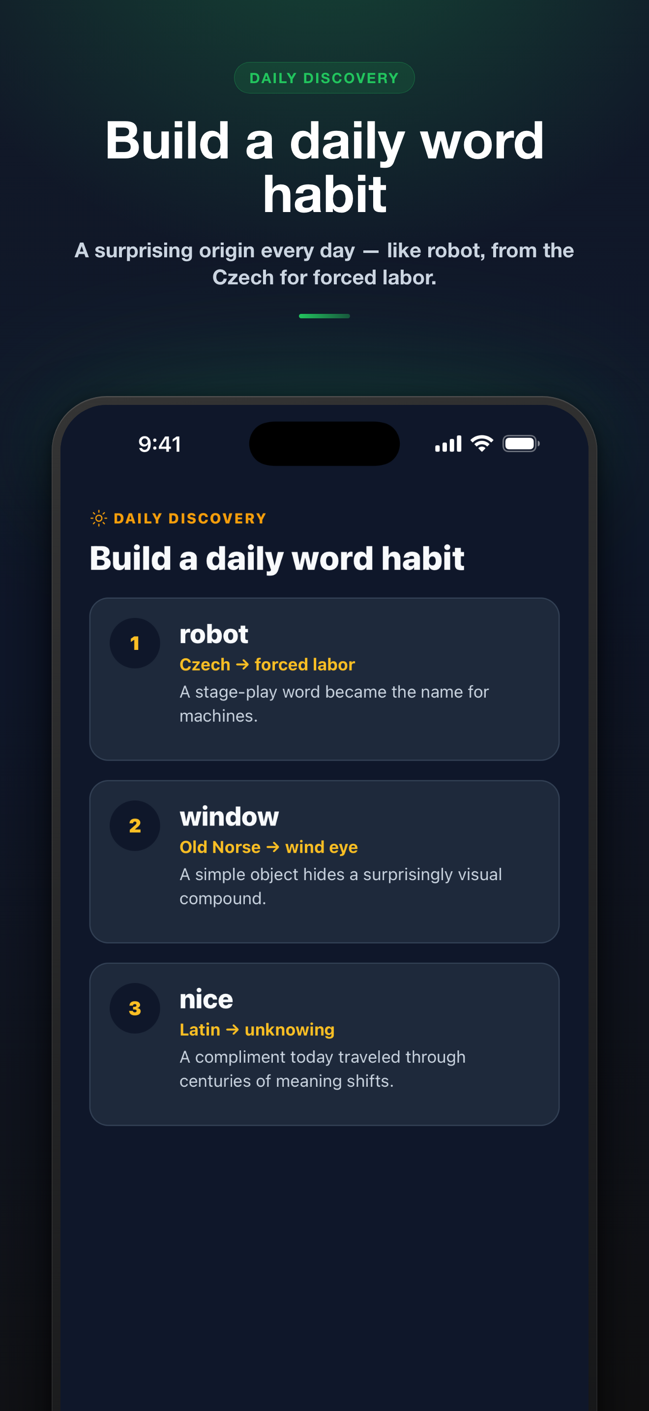 Etymology: Word Origins screenshot 3