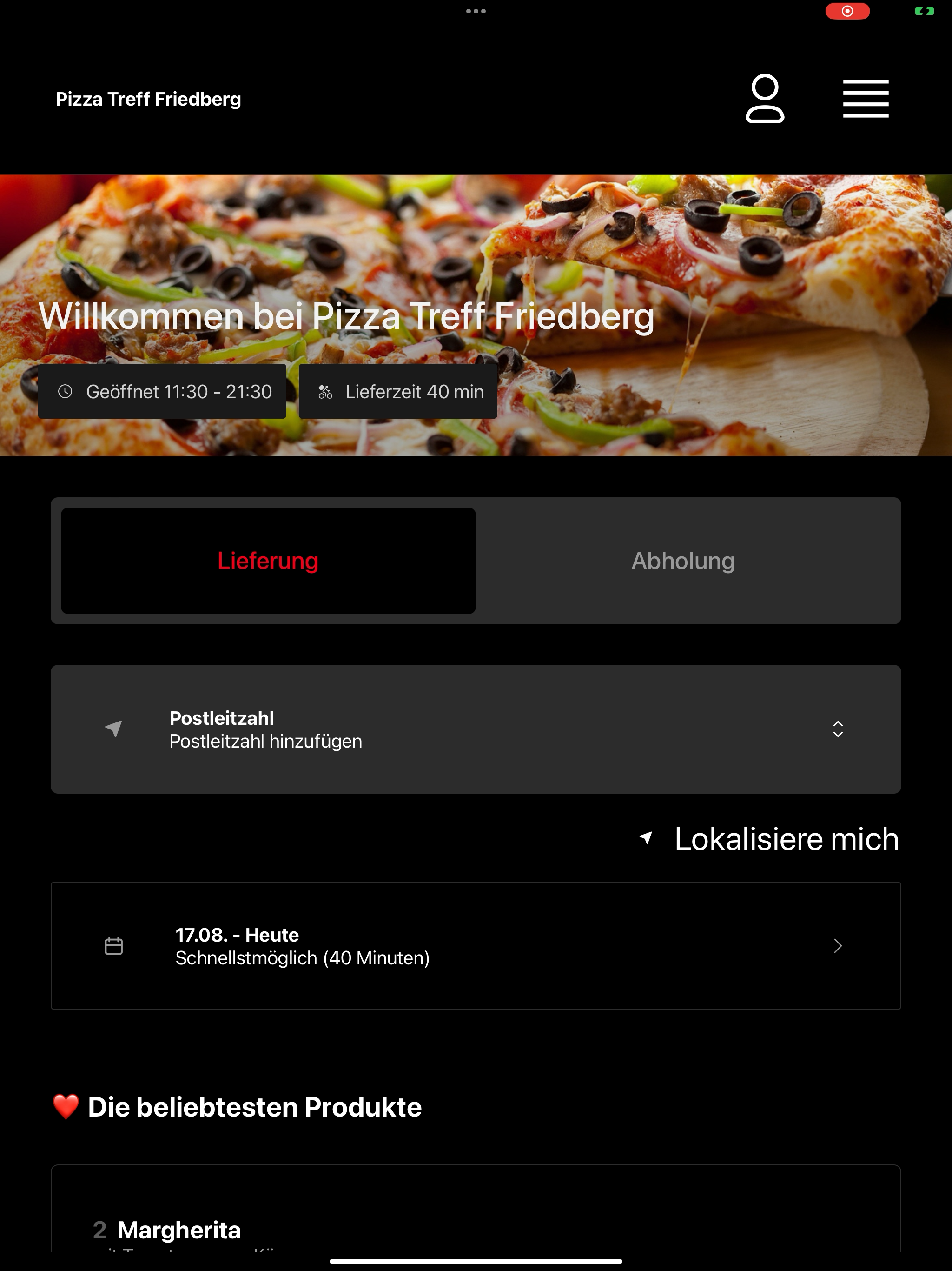 Pizza Treff Friedberg screenshot 13