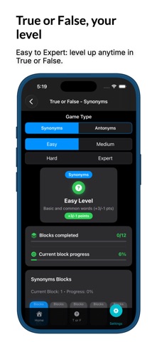 Trivia: Synonyms and Antonyms iPhone screenshot