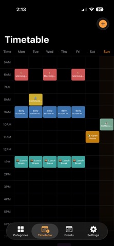 BusyBee Pocket Diary screenshot