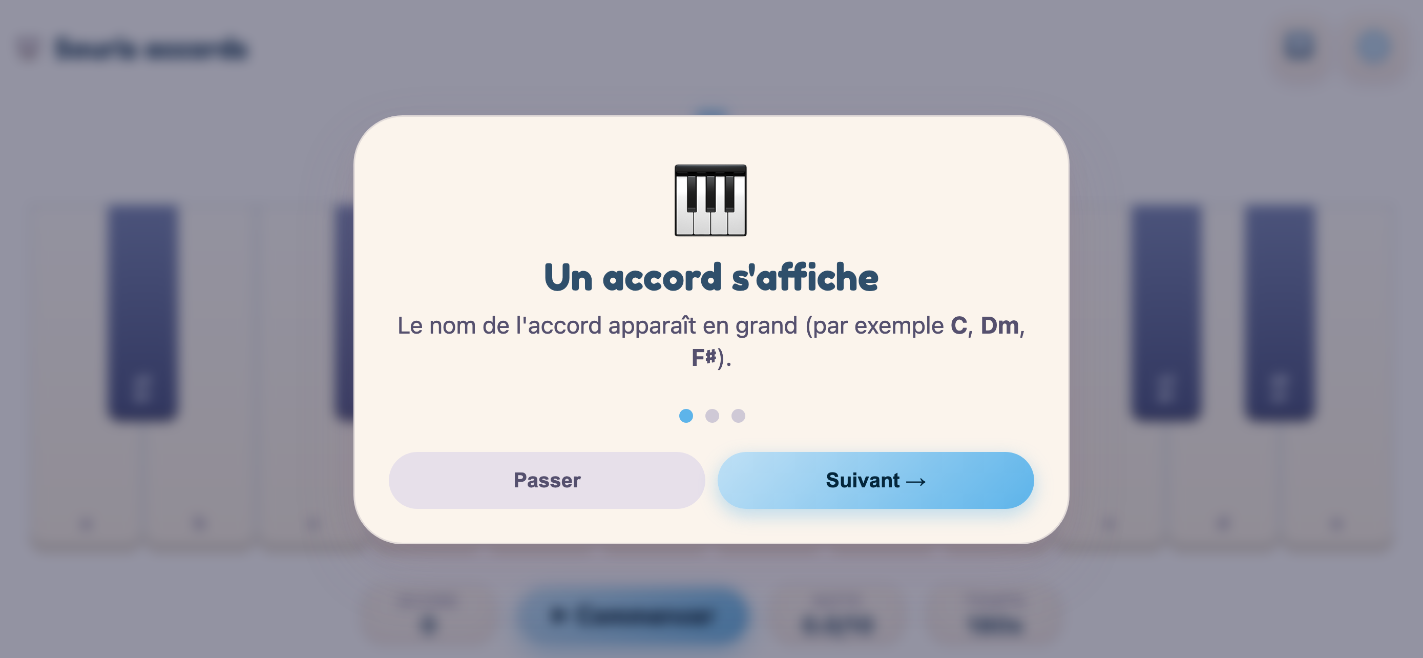 Souris accords screenshot 2