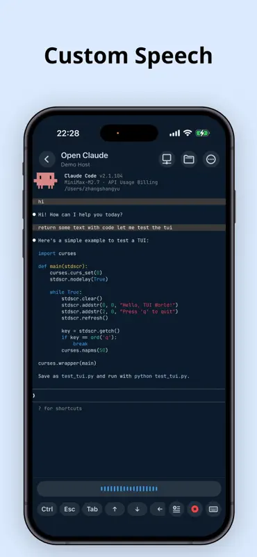 Redock - SSH / Mosh Terminal screenshot 3 of 7
