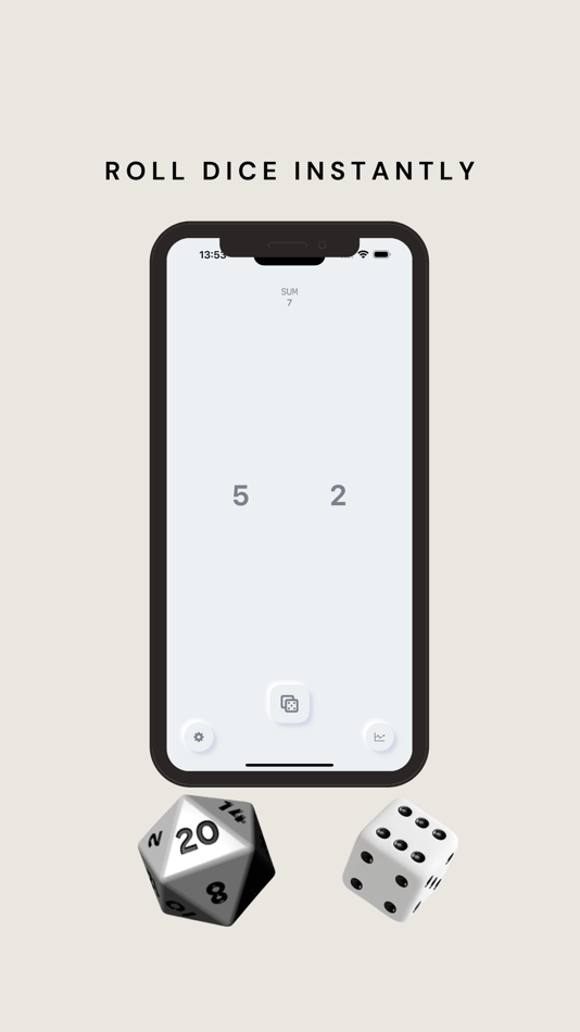 #3. Digital Dice Roller (iOS) 由: Mikhail Ketau