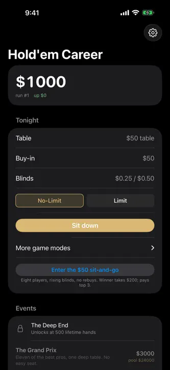 Hold'em Career: Offline Poker screenshot 6
