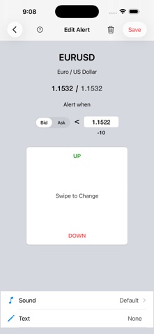 Forex Price Alerts Screenshot 4 of 9
