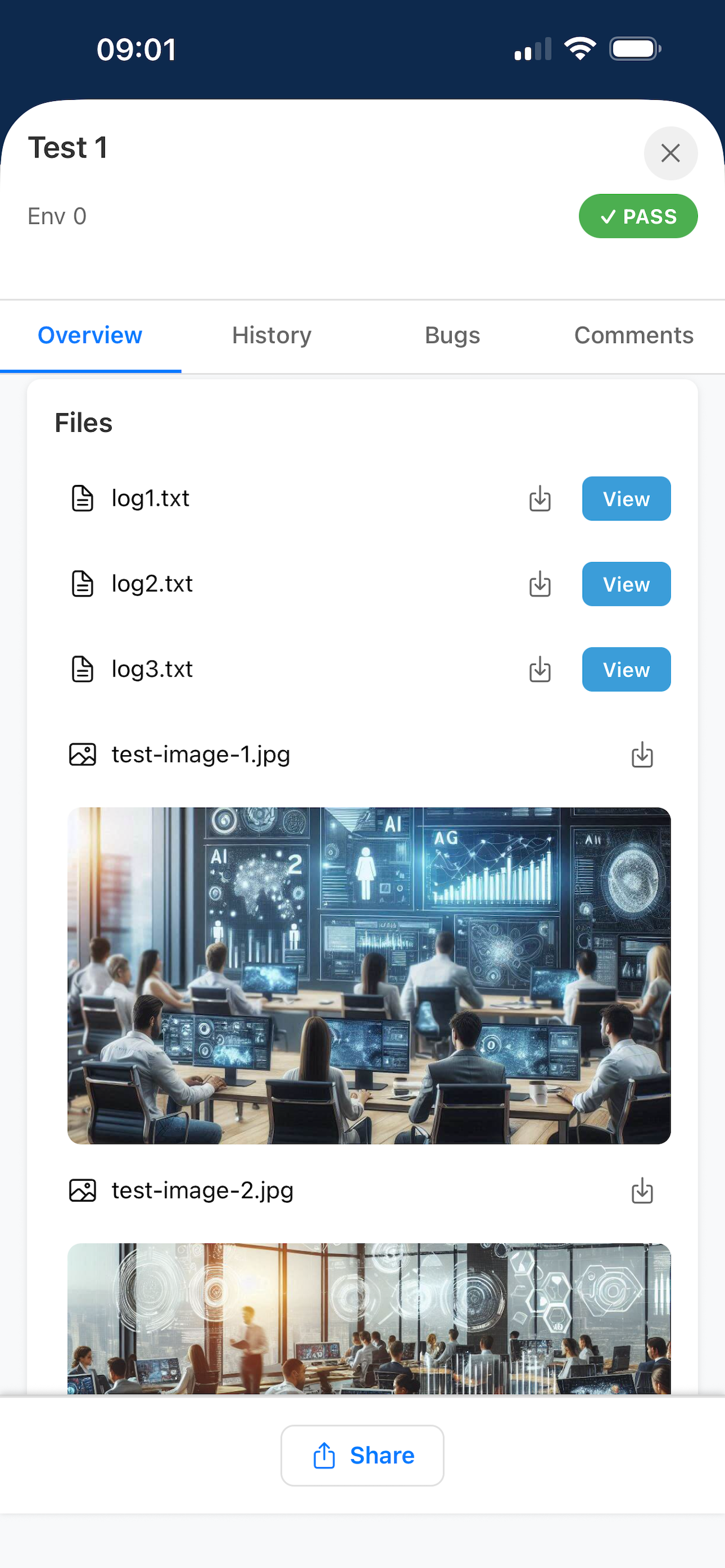 Tesults screenshot 6