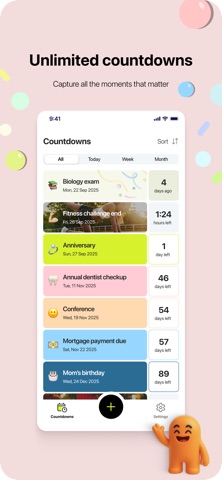 Countdown - Reminders & Widget Screenshot 1 of 4