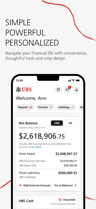 UBS Wealth Managementのスクリーンショット（1/4）