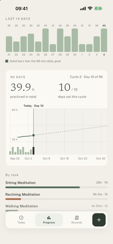 Sati: Meditation Tracker screenshot 5