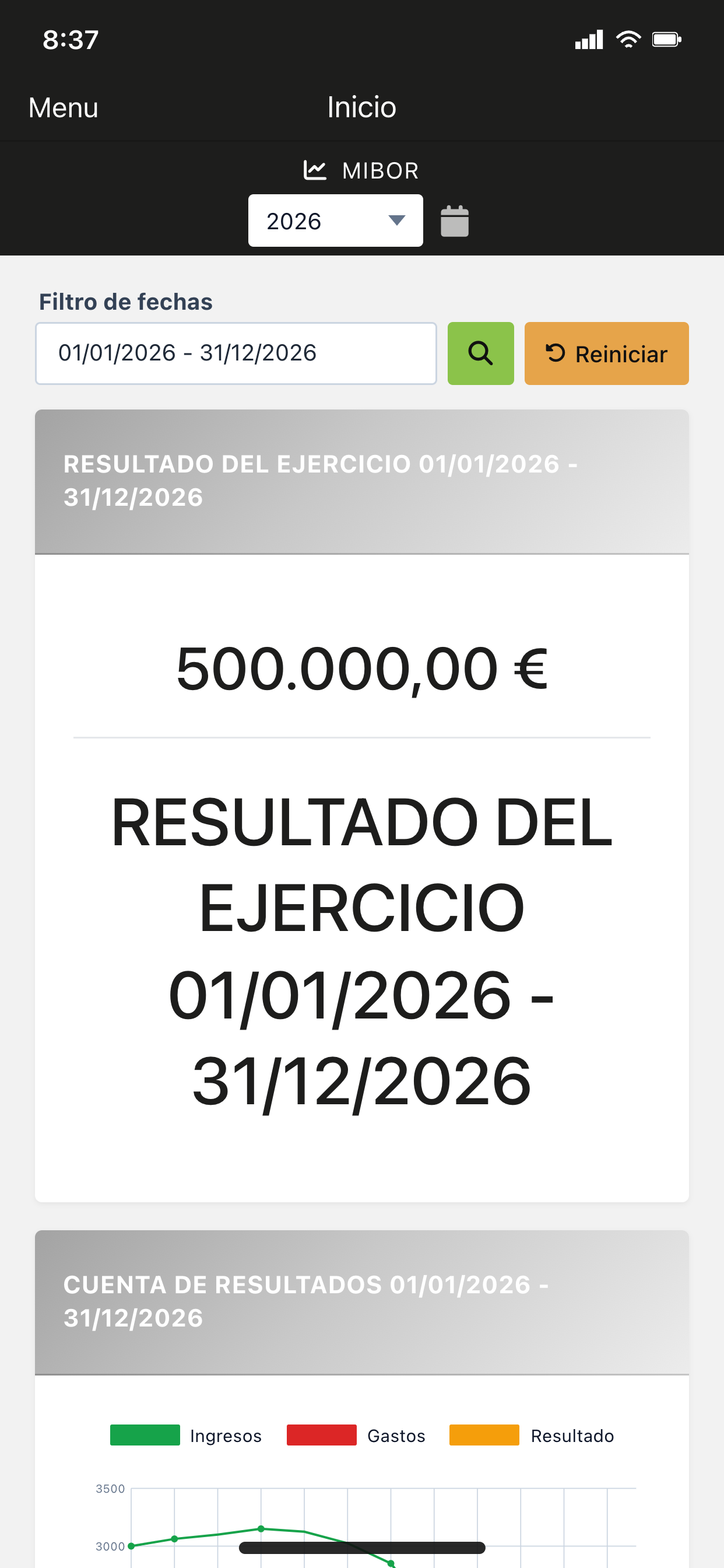 MIBOR screenshot 2
