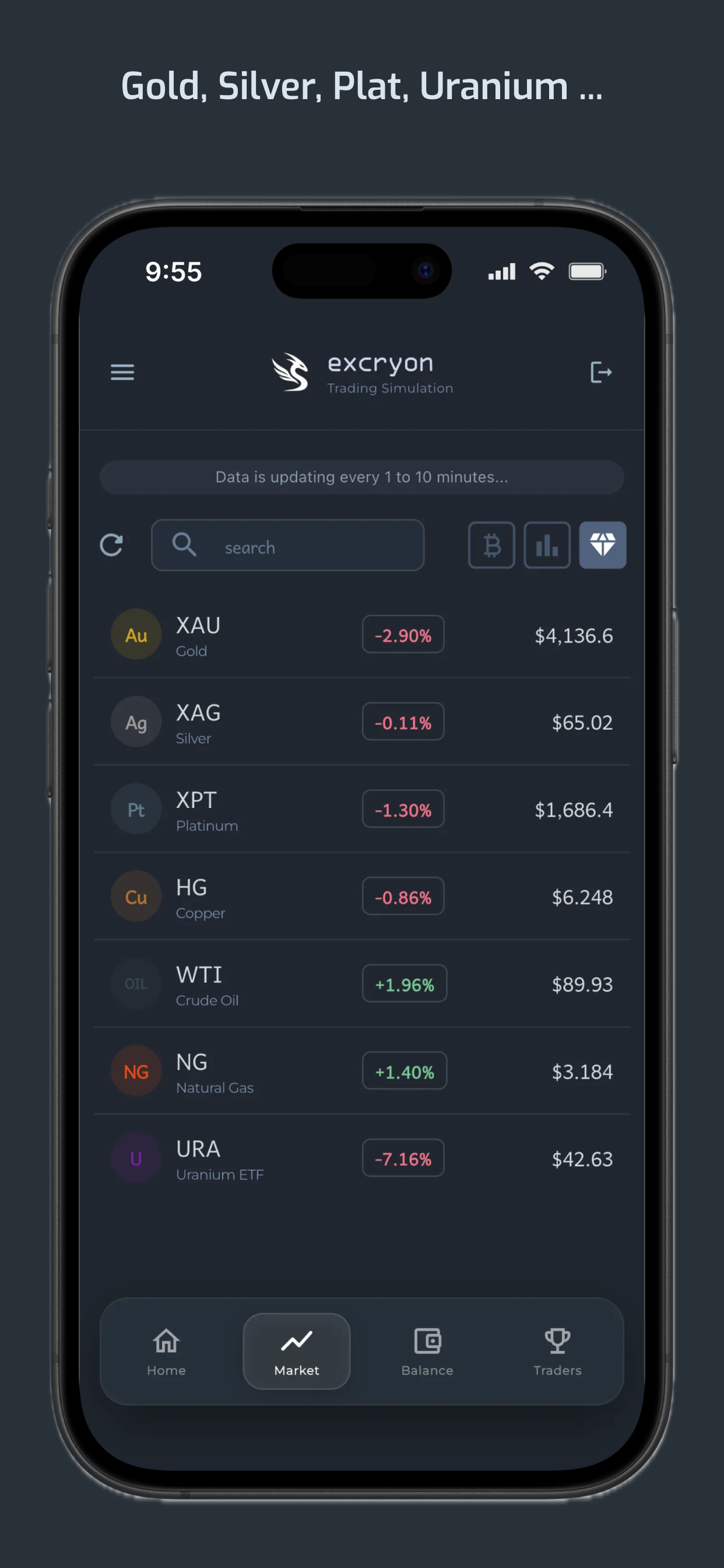 Excryon : Be a Crypto Trader