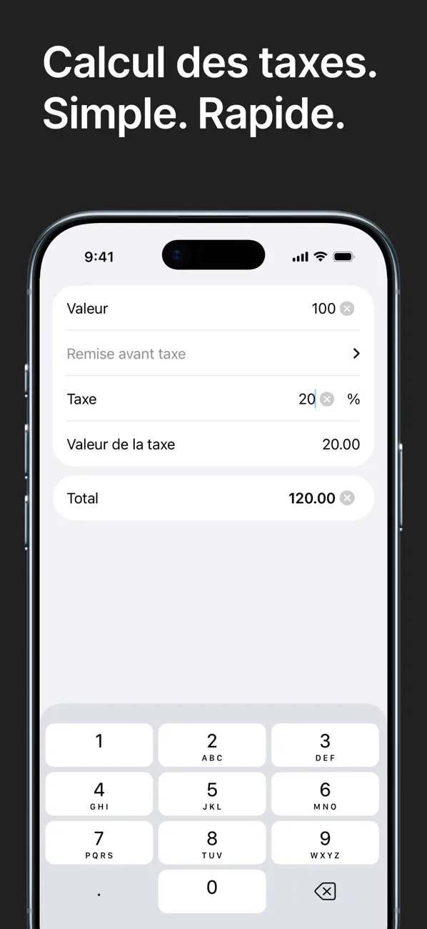 Screenshot #1 pour IVA Calc (Calculateur fiscal)