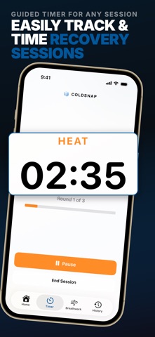 Cold Plunge & Sauna: ColdSnap iPhone screenshot