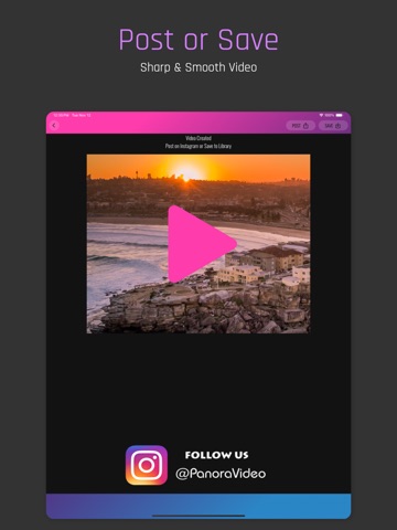 PanoraVideo for Instagram iPad screenshot